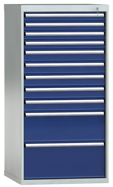 Armoire à tiroirs KLW 1450 x 725 x 750 mm H x L x P, dimensions d'installation : 1350 mm, division : 36x36 unités, SGB1450-11NP-001