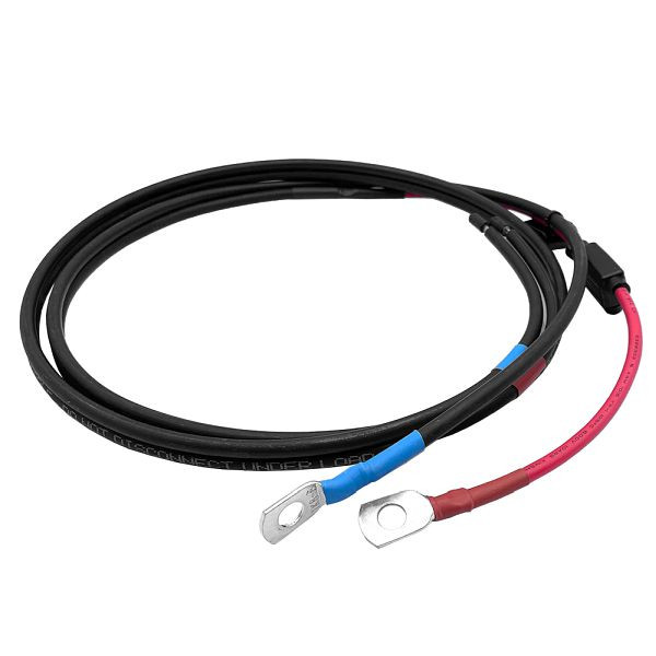 Câble de batterie Offgridtec 1,5 m SLA 40A avec pinces de pôle + fusible, 8-01-001465