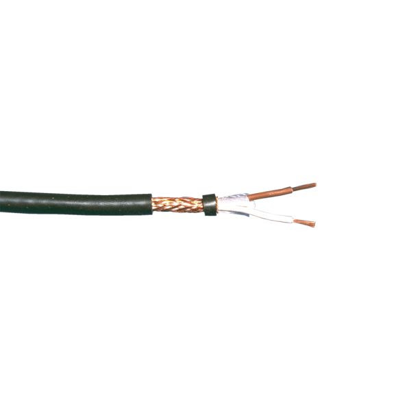 Connectique bda NF line - câble micro NFR 5002 (2 x 0.50mm²) BG noir - bobine 100m, 10770911