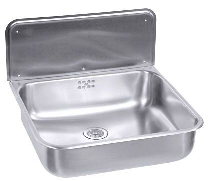 Lavabo Contacto avec trop-plein avec console, robinet de sol, 5000/490