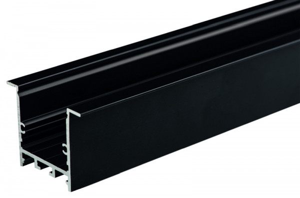 rutec Projekt ALU - profil de col TKP35 / 35 profil de col profond noir - 2 mètres, PFE922