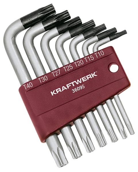 Jeu de clés Allen Kraftwerk pour vis TX, 7 pièces, 3609S