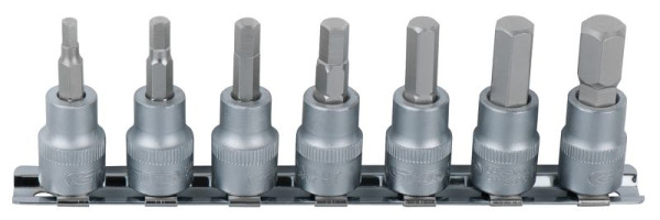 KS Tools Jeu de douilles 1/4", à six pans creux, 7 pièces2, 5-8 mm, 911.1544