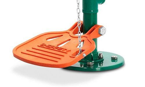 Pédale B-SAFETY pour douches oculaires, plastique, orange, BR 870370, 305316