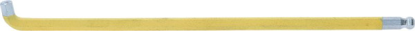 KS Tools Clé Allen à tête sphérique, XL, 6 mm, coudée à 108°, 151.4427