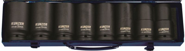 Kunzer douilles pour clés à chocs 3/4", 8 pièces, 7SSE348
