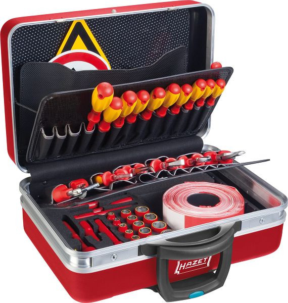 Jeu d'outils HAZET pour véhicules hybrides et électriques, carré creux 10 mm (3/8 pouce), nombre d'outils : 43, 150/43