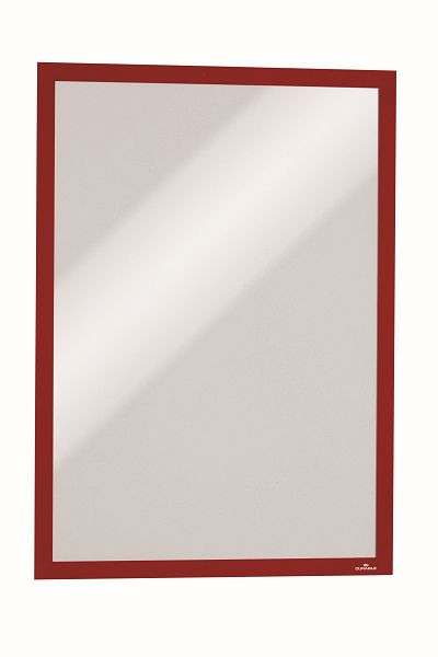 DURABLE DURAFRAME Cadre d'information magnétique A3, rouge, lot de 5, 486803
