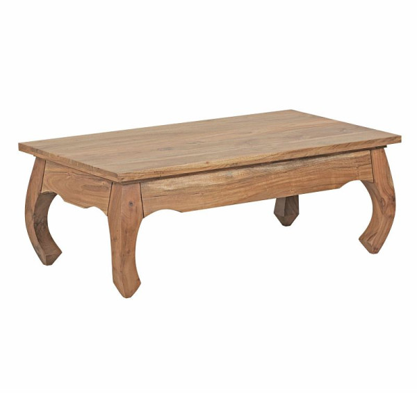 Wohnling table basse OPIUM en bois d'acacia massif 110 cm de large design produit naturel style maison de campagne, WL1.447