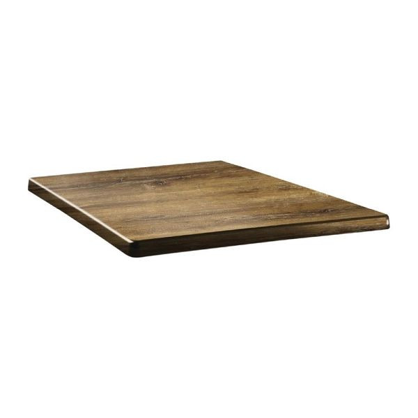 Plateau de table carré Topalit Classic Line Merisier Atacama 70cm, DR931