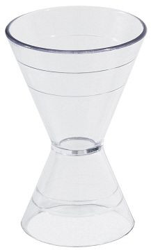 Contacto Bar double mesure 2/4 cl en polycarbonate, 2086/024