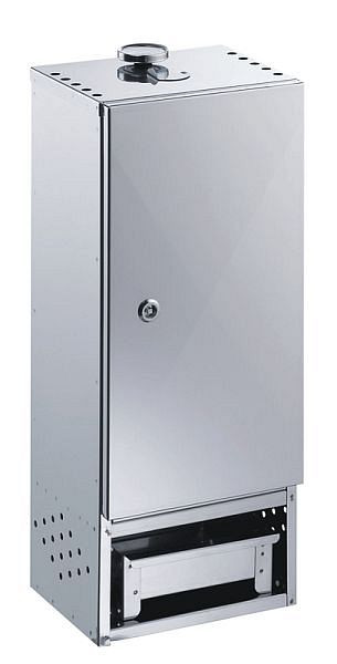Four à fumer Peetz en acier inoxydable avec porte, HxLxP: 65cm x 26cm x 21cm, 260095