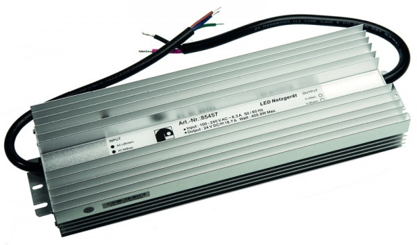 rutec Projekt LED bloc d'alimentation 24V 400,8W IP67, avec PFC actif, PHE457