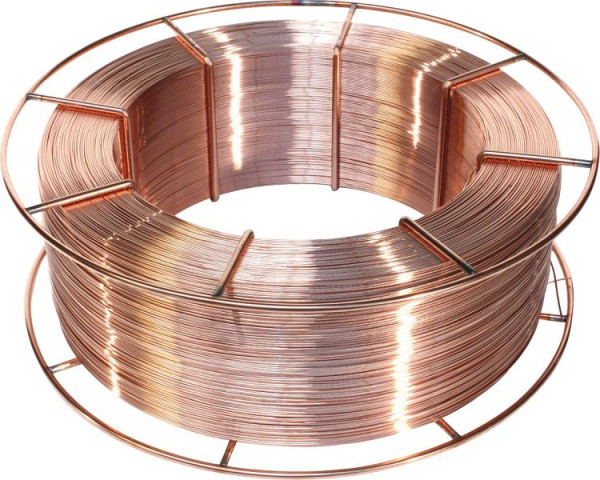 Fil à souder ELMAG 0,8 mm/15 kg (1.5130/SG3/G4Si 1), enroulé en couches, paquet : 15 kg, 54163