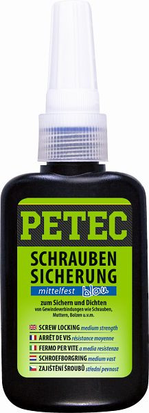 Petec Threadlocker Medium Hard, 50g VE: 10 pièces, 91050