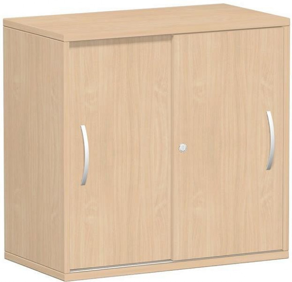 geramöbel panneau supérieur d'armoire à portes coulissantes 25 mm, avec pieds, verrouillable, 800x425x798, hêtre/hêtre, S-382502-BB