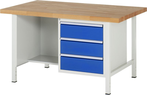 Etabli RAU série 8000 - modèle 8452, L1500 x P900 x H840-1040 mm, base système L1235 x P850 x H800-1000 mm, 03-8452A2-159B4H.11