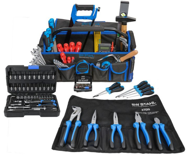 Sac à outils SW-Stahl "Multibag XL", équipement à outils "UNIVERSAL", 162 pièces, Z6000