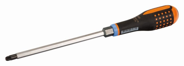 Tournevis Bahco, Ergo™, PZ 3, 150 mm, lame hexagonale pleine longueur avec mitre hexagonale et capuchon de percussion solide, BE-8823TB
