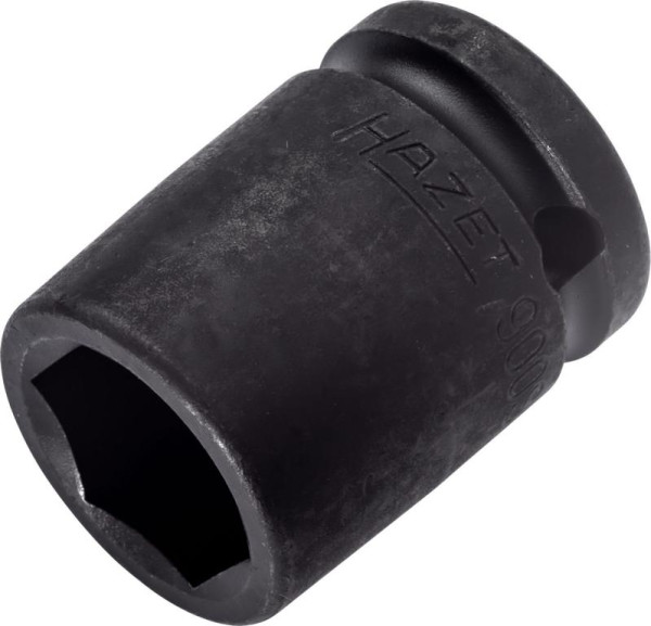 Impact Hazet, douille tournevis machine, 6 pans, carré creux 12,5 mm, profil traction 6 pans extérieur, 19 mm, 900S-19