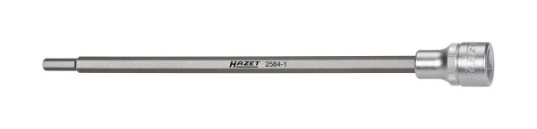 Douille tournevis pour tuyau d'aspiration Hazet, carré creux 12,5 mm (1/2 pouce), profil à six pans creux, 6 mm, 2584-1
