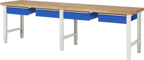 Etabli RAU série 7000 - modèle 7002-1, L3000 x P700 x H790-1140 mm, 03-7002A1-307B4H.11