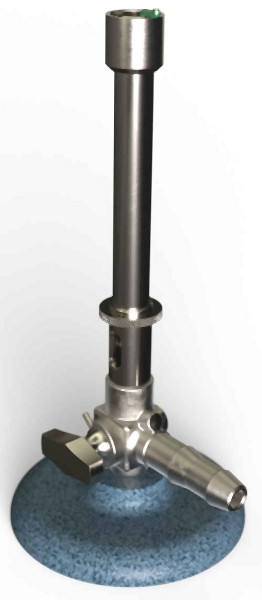 JUCHHEIM Bec Bunsen, gaz naturel, avec robinet et veilleuse, 01190 DE