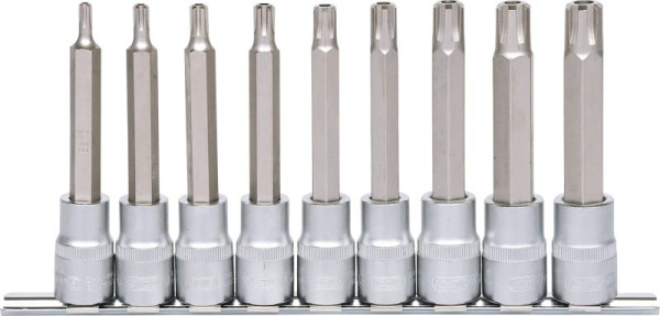 KS Tools Jeu de douilles 1/2" RIBE, longues, 9 pièces, 911.1630