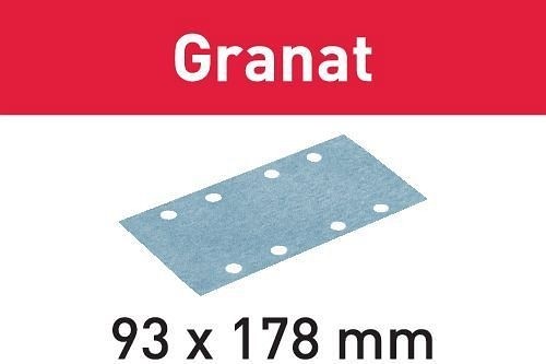 Festool Schleifstreifen STF 93X178 P80 GR/50 Granat, VE: 50 Stück, 498935