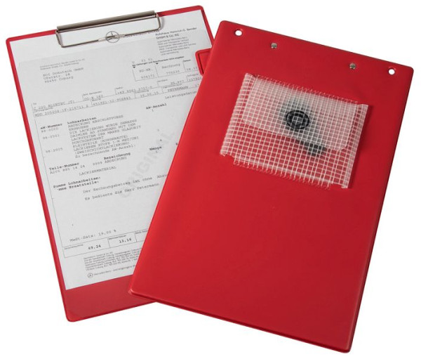 Sac de travail Eichner "Klemmfix" avec clip de blocage, rouge, UE : 10 pièces, 9015-00347