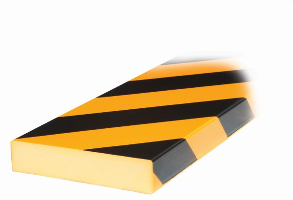 Protection de surface Knuffi, profil d'avertissement et de protection, type noir, jaune/noir, 1 mètre, PS-10009
