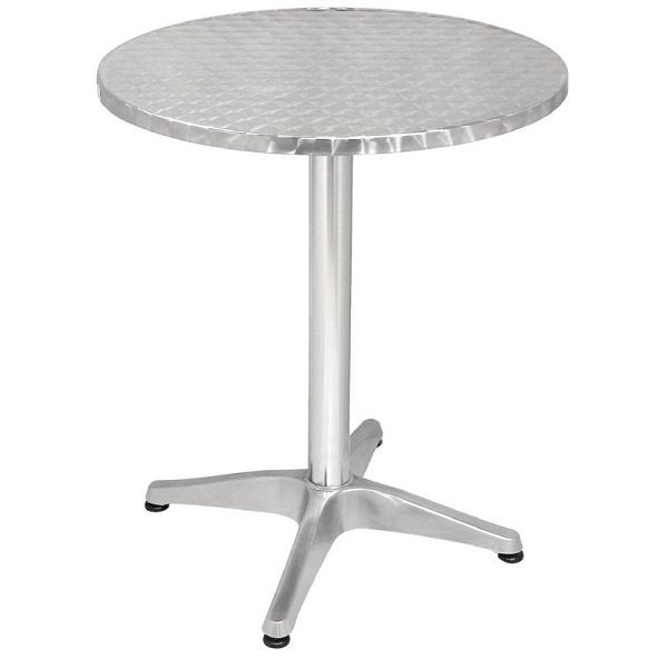 Table bistrot Bolero ronde inox 1 pied 60cm, U425