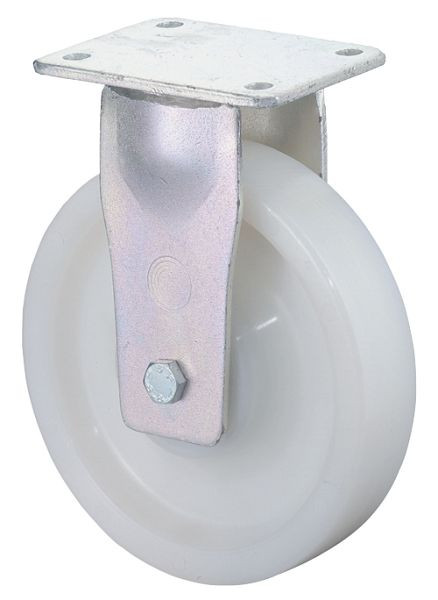 BS Rolls Roulette pour charges lourdes, roulette fixe, largeur de roue 50 mm, Ø roue 200 mm, capacité de charge 1200 kg, bande de roulement/corps de roue plastique, roulements à billes, RR110.B15.200