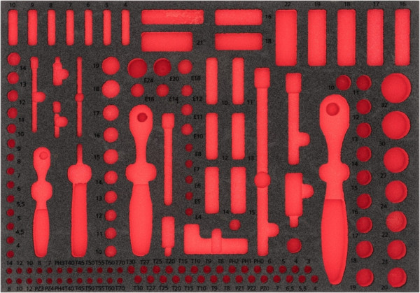 Inserts en mousse souple bi-composants VIGOR, utilisation : V4188, V4130