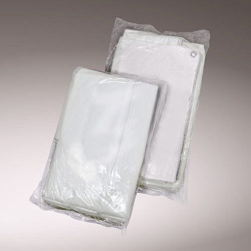 Bâche DENIOS à œillets, en tissu ruban PEHD, enduite sur deux faces, naturel, 140 g/m², 4 x 6 m, 303719