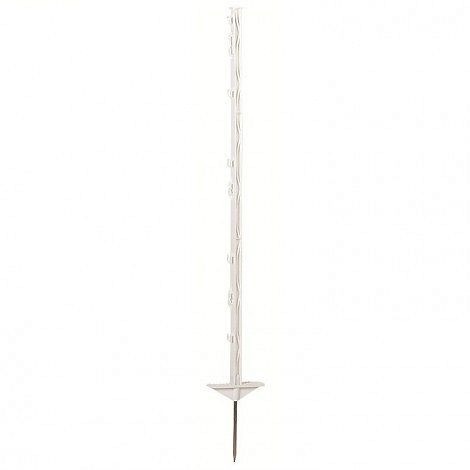 Poteau en plastique Growi, UE : 20 pièces, blanc, longueur : 1,05 m, 10021260
