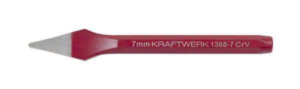 Burin cruciforme Kraftwerk 7 mm x 165 mm octogonal, émaillé au four, 1368-7