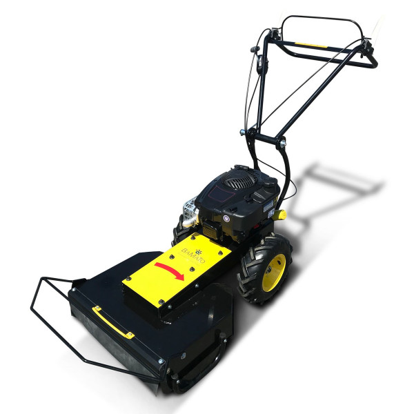 Tondeuse mulching BAMATO avec moteur RATO R225 et lame mulching OREGON, poignée réglable en hauteur, largeur de mulching 580 mm, entraînement par roues, GM-875