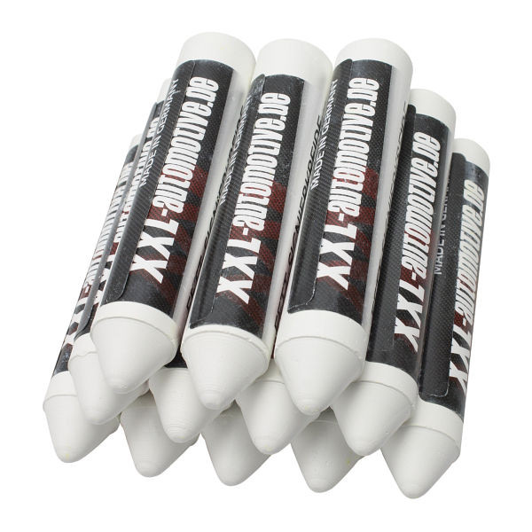 Stahlmaxx Craie de marquage blanche pour pneus 17,5 mm, 12 pièces, XXL-117790