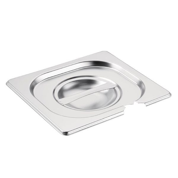 Couvercle Vogue avec évidement cuillère pour bacs GN GN1 / 6, CB175