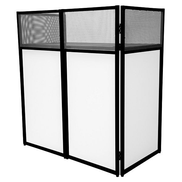 Monster DJ Booth System Stand Cabin Table Pliable Installation Mobile Disco Noir Blanc, 210476