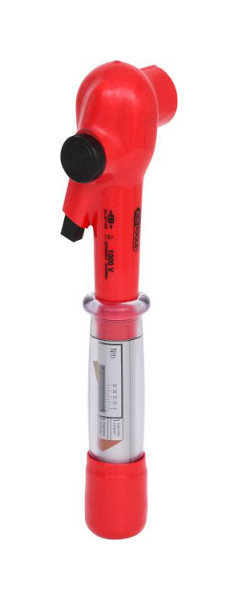 KS Tools Clé dynamométrique 3/8" avec isolation de protection et tête à cliquet réversible, 2-27 Nm, 117.3805