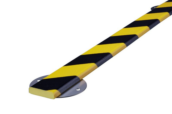 Kit de protection murale Knuffi, type F, jaune/noir, 1 mètre, avec 4 vis, WPF-15719