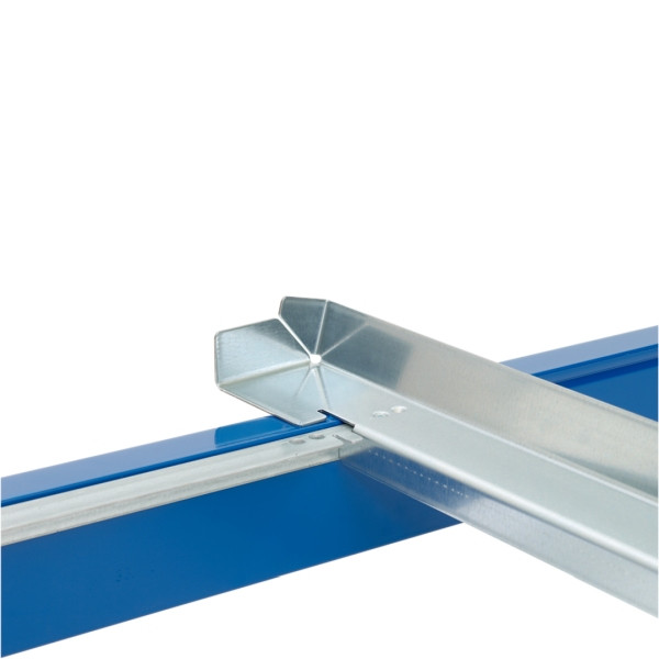 Jeu de châssis de support en profondeur BITO /1100x800 type L avec protection contre le passage galvanisé, C0750-0025