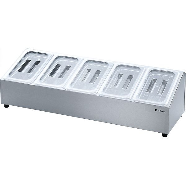 Support Stalgast pour bacs Gastronorm - 5 x GN 1/4 (150 mm), KK0802014