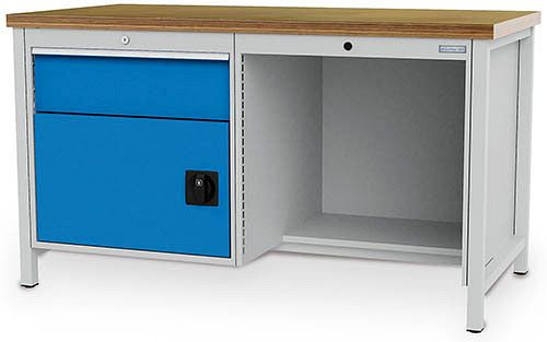 Établi à caisson Bedrunka+Hirth série 1500 R24-24, 1x200mm, 1500 x 750 x 859 mm, 03.15.028V