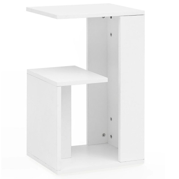 Table d'appoint Wohnling 35 x 29,5 x 60 cm design bois blanc, WL5.696