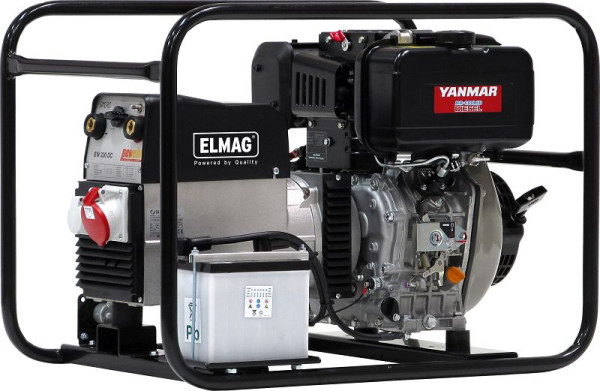 Groupe électrogène de soudage ELMAG SED 180DX, avec moteur YANMAR L100N, 53424