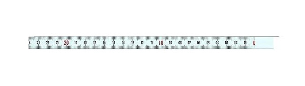 hedue Mètre à ruban auto-adhésif, de droite à gauche, Longueur de bande: 10 m, X191