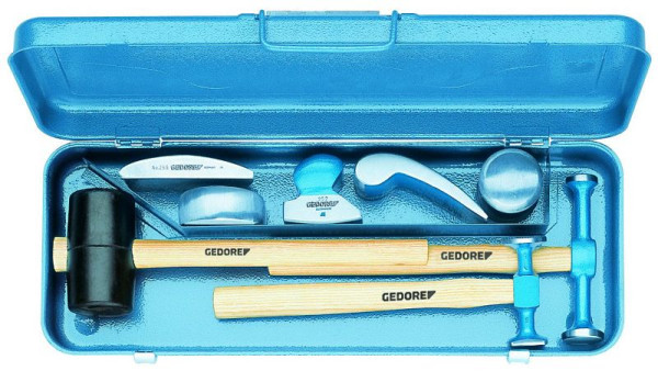 Jeu d'outils de débosselage GEDORE, 8 pièces dans un coffret, 6457880
